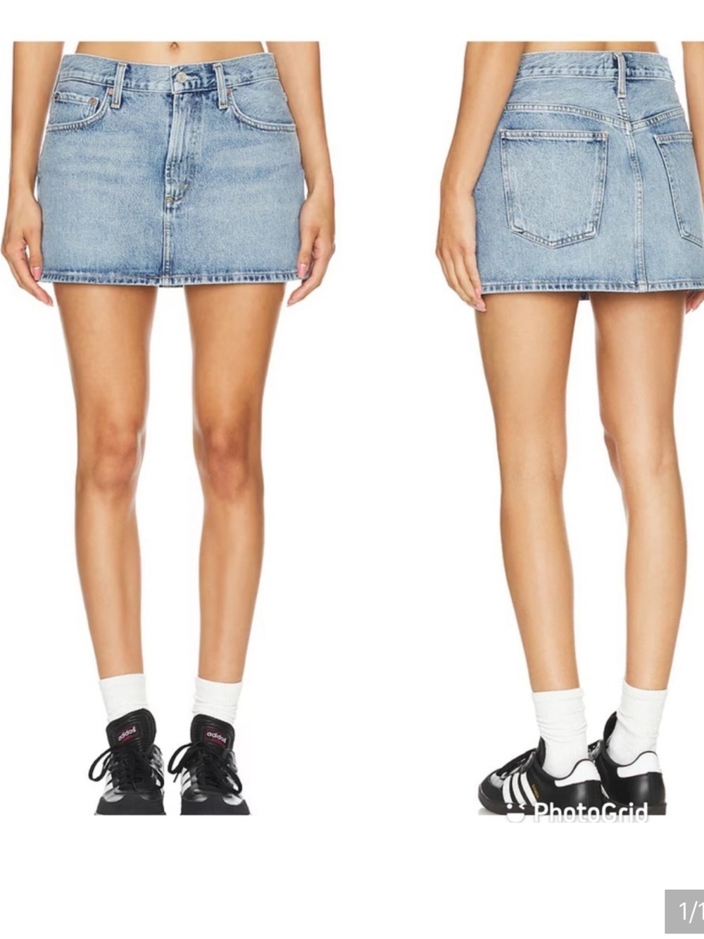 NWT Agolde Alek Denim Mini Skirt in Gorce Wash 27